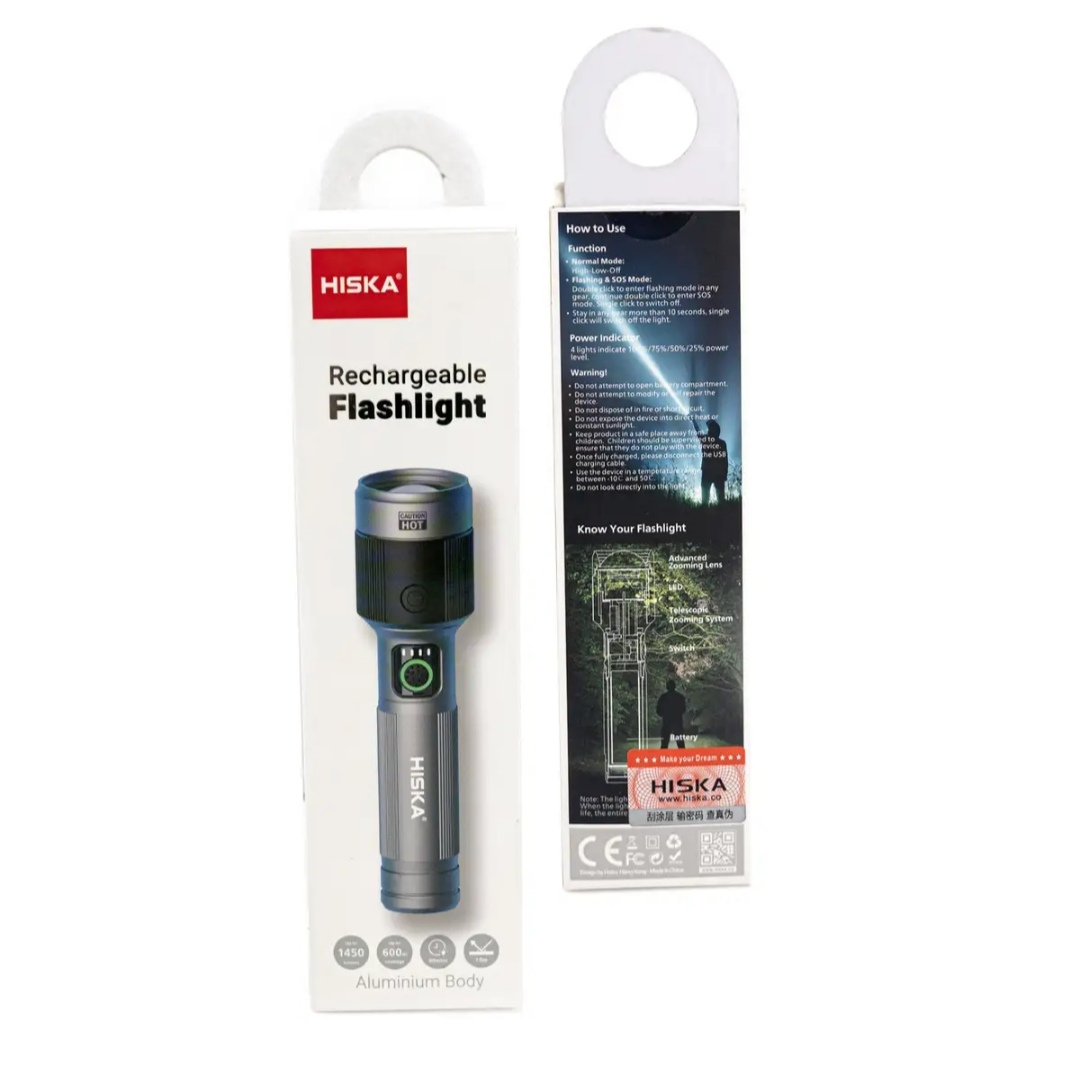 چراغ قوه دستی هیسکا مدل HR-47 با لامپ LED